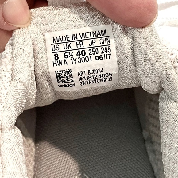 Adidas Womens Cloudfoam Pure FX0377 White Running Shoes / Sneakers Size 8 - Picture 8 of 9